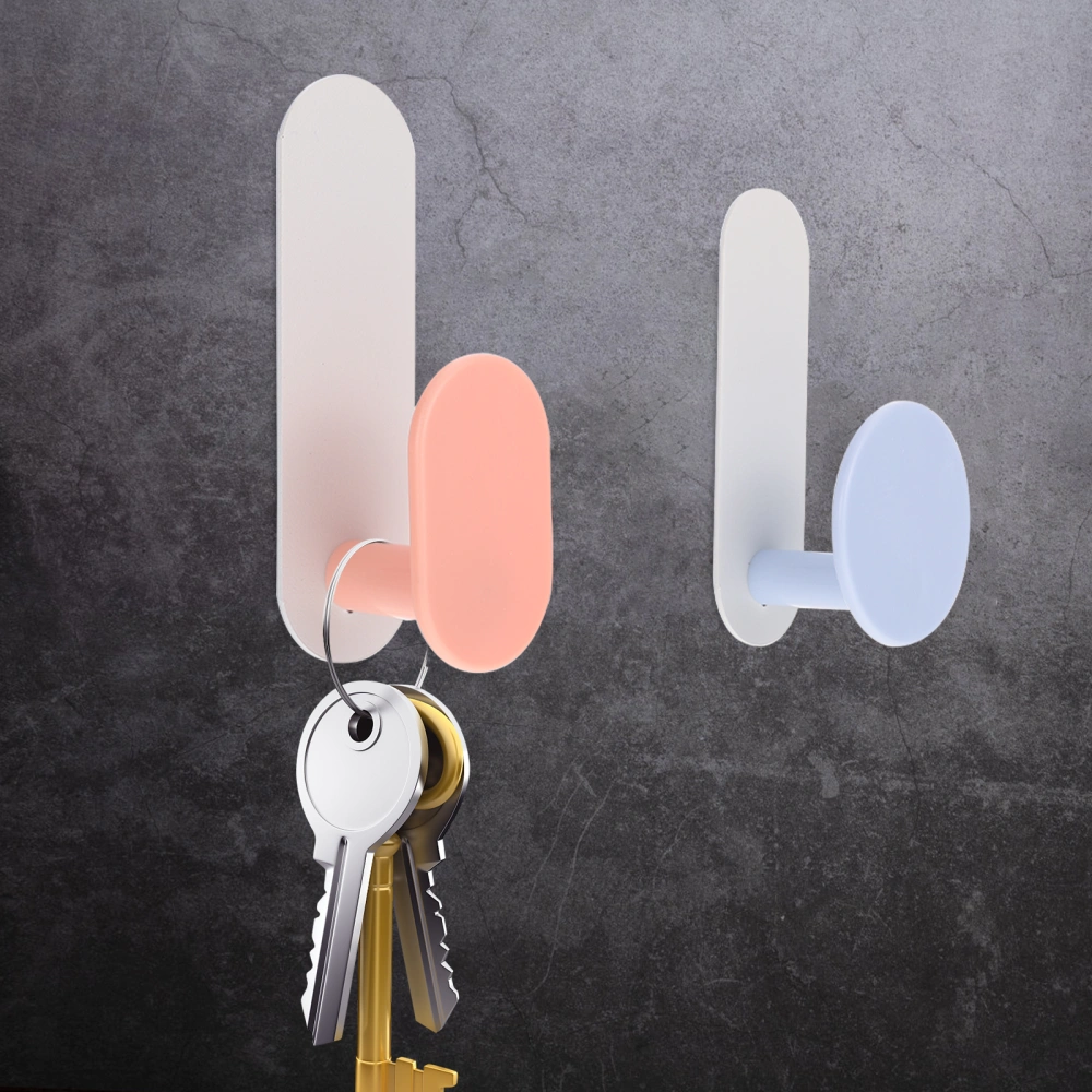 4pcs Household Utility Hooks Decorative Wall Hangers Portable Coat Hook Key Hook