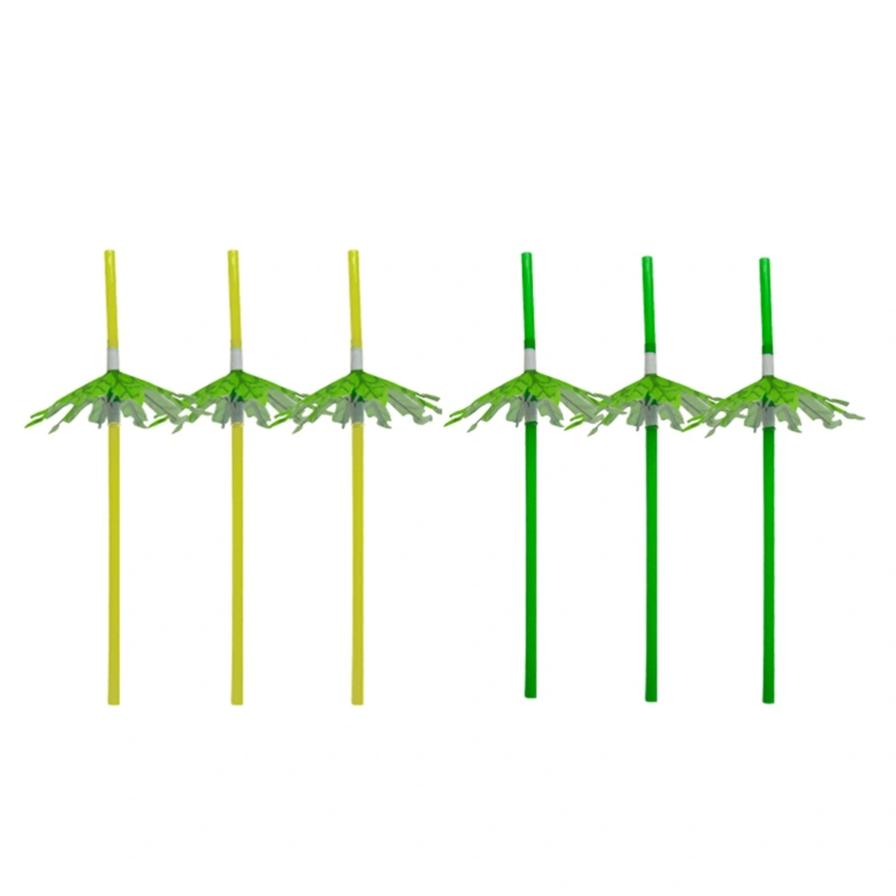 20pcs Coconut Tree Cocktail Straws Umbrella Straws Party Straws Party Favor Supplies