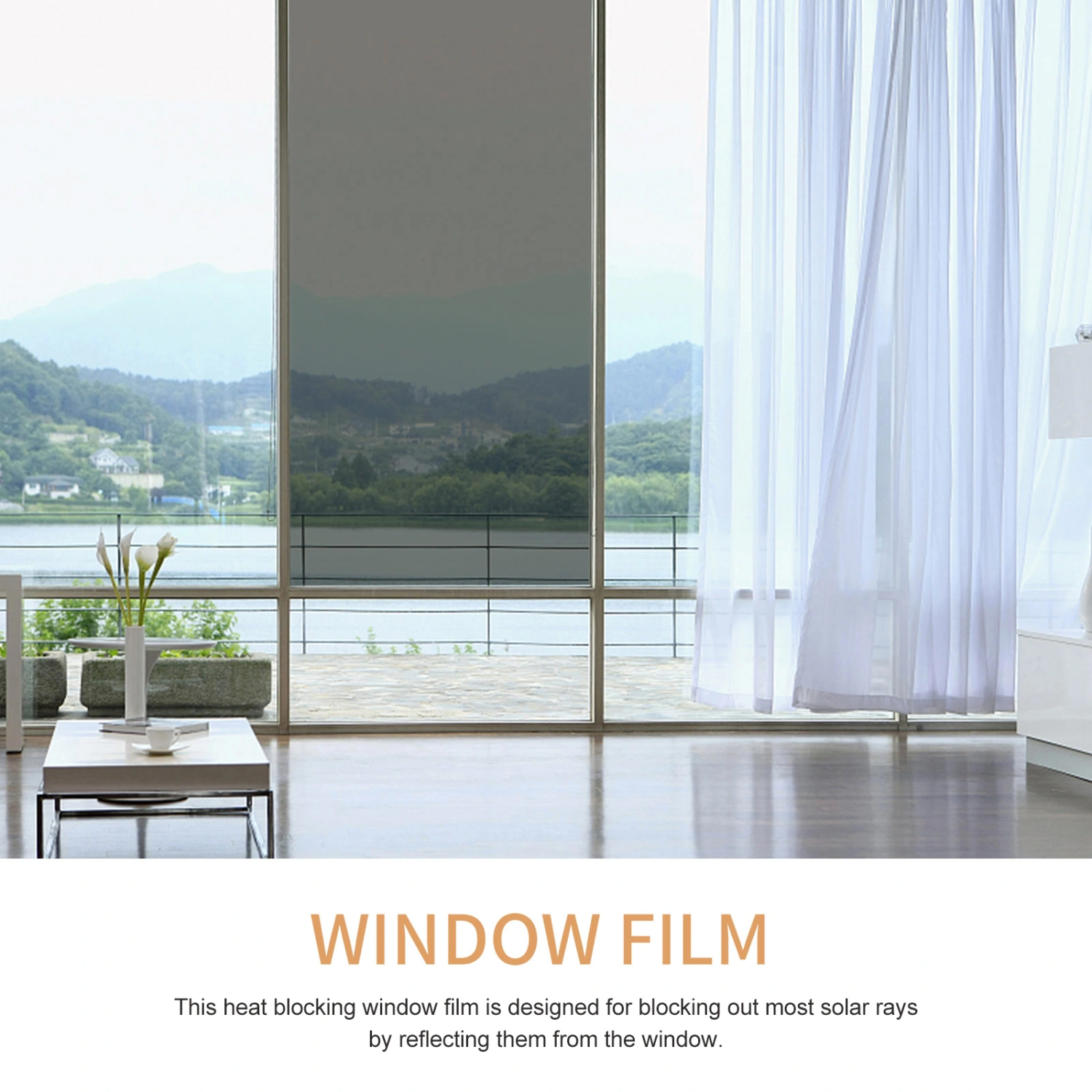 One Way Window Film DIY Privacy Reflective Window Film Sun Blocking Film