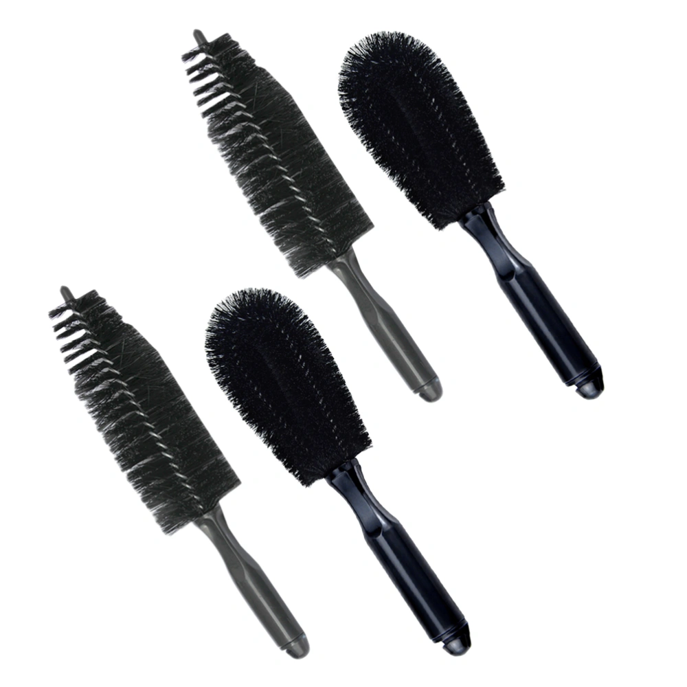 4pcs Car Wheel Cleaner Brush Car Tire Cleaning Brush Tire Rim Detail Brushes