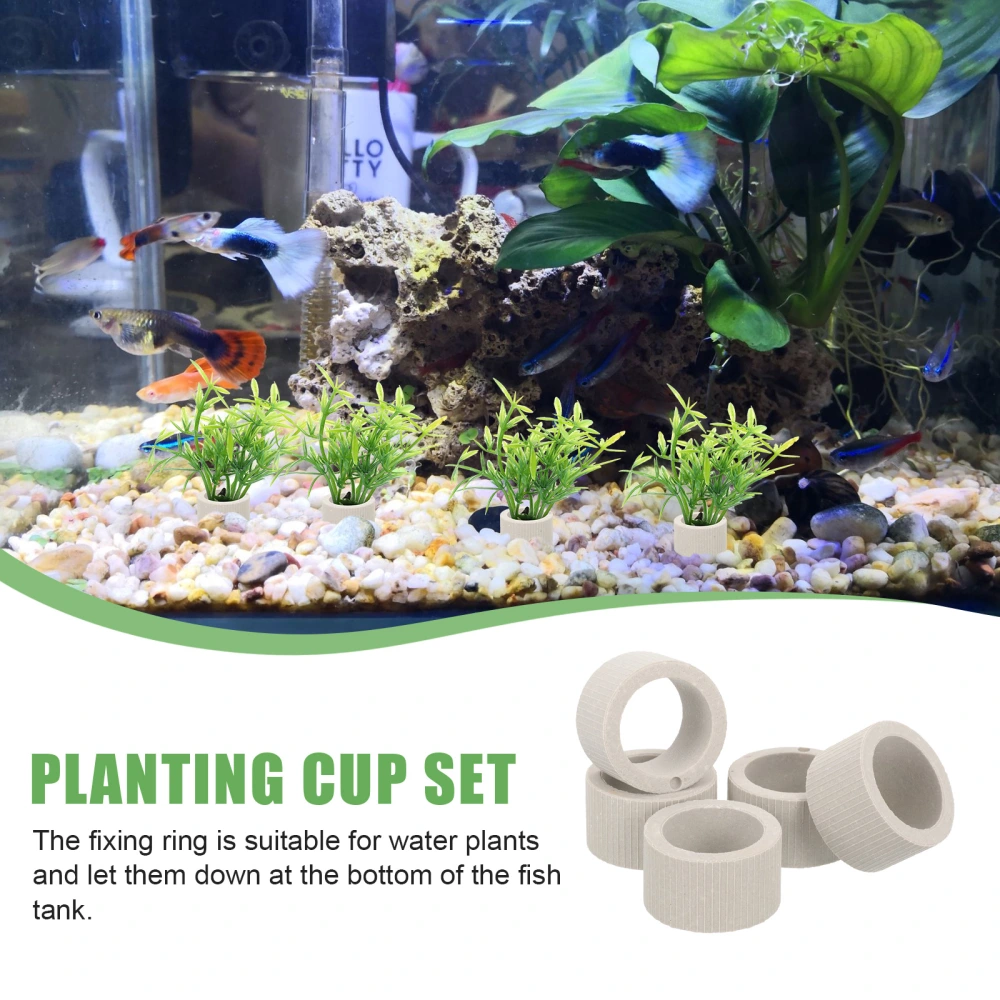 5pcs Aquarium Water Plants Fixator Underwater Plant Fixing Holder Aquatic Plants Fixed Ring