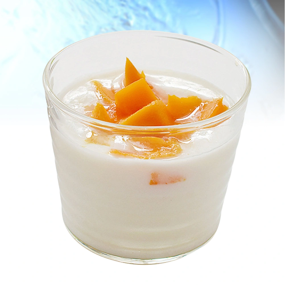 Creative Glass Cup Heat Resistant Yogurt Drinking Cup Practical Pudding Milk Containers for Home Kitchen Restaurant (180ml)
