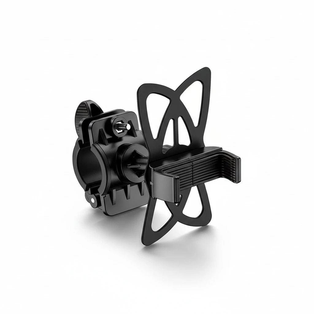 1Pc Phone Holder for Bikes Phone Stand Bike Handle Bar Phone Support Motorcycle Phone Holder (Black)