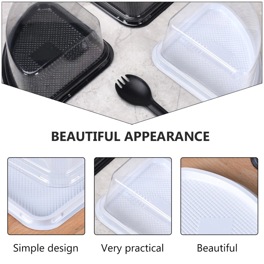 50Pcs Fan-shape Cake Boxes Dessert Boxes Cake Packing Containers Cake Cases