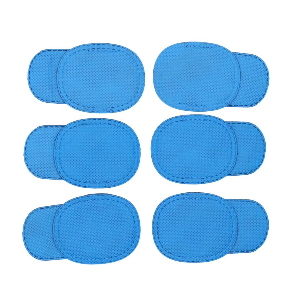 12pcs Amblyopia Eye Patch For Glasses Treat Lazy Eye and Strabismus for Kids Children (Blue)