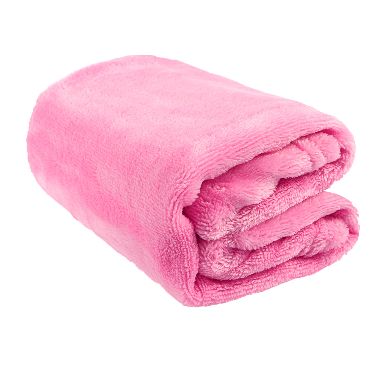 Gorgeous Flannel Fleece Pet Blanket Cozy Towel Solid Color Pet Blanket(Pink)