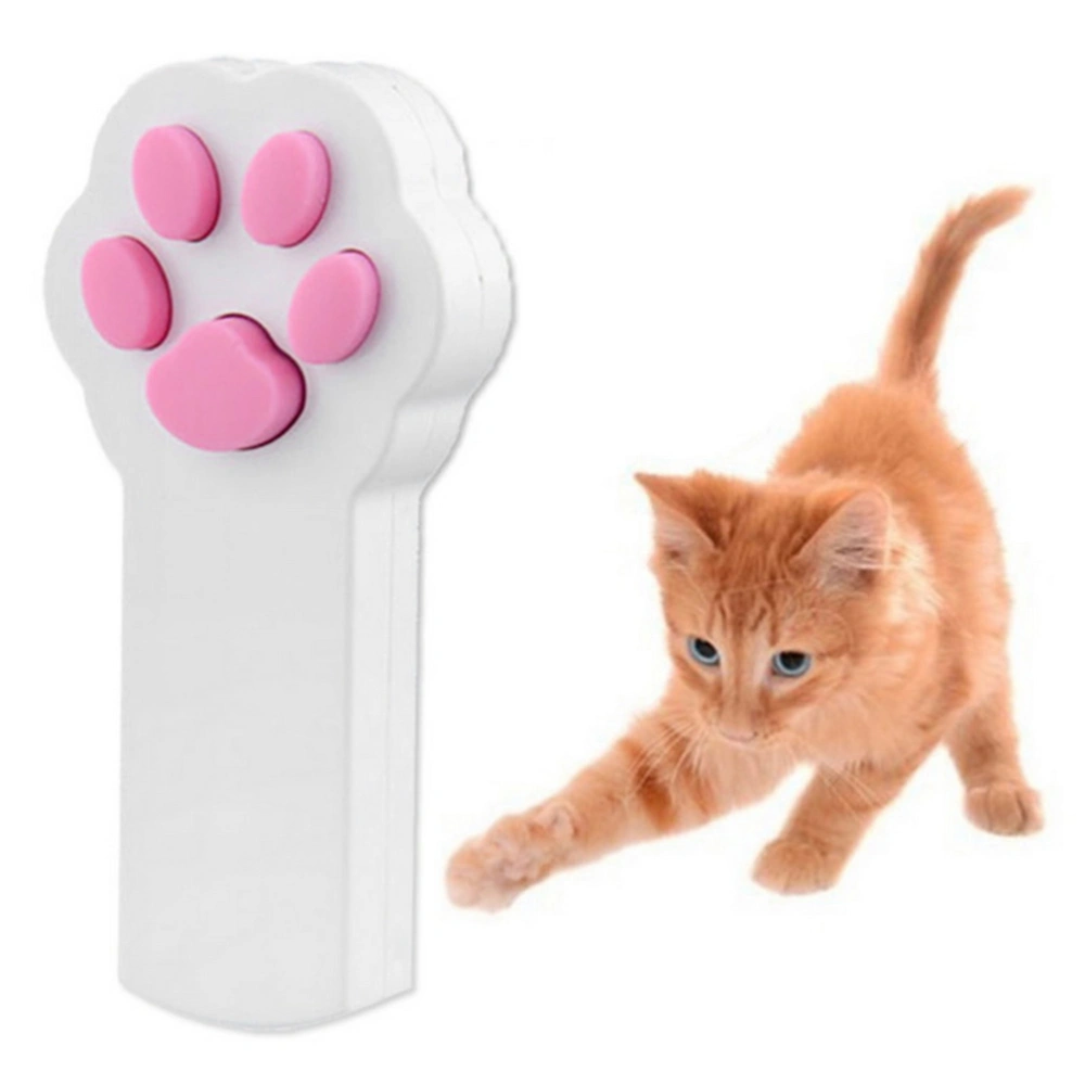 Paw Style Cat Catch the Interactive LED Light Pointer Exercise Chaser Toy Pet Scratching Training Tool