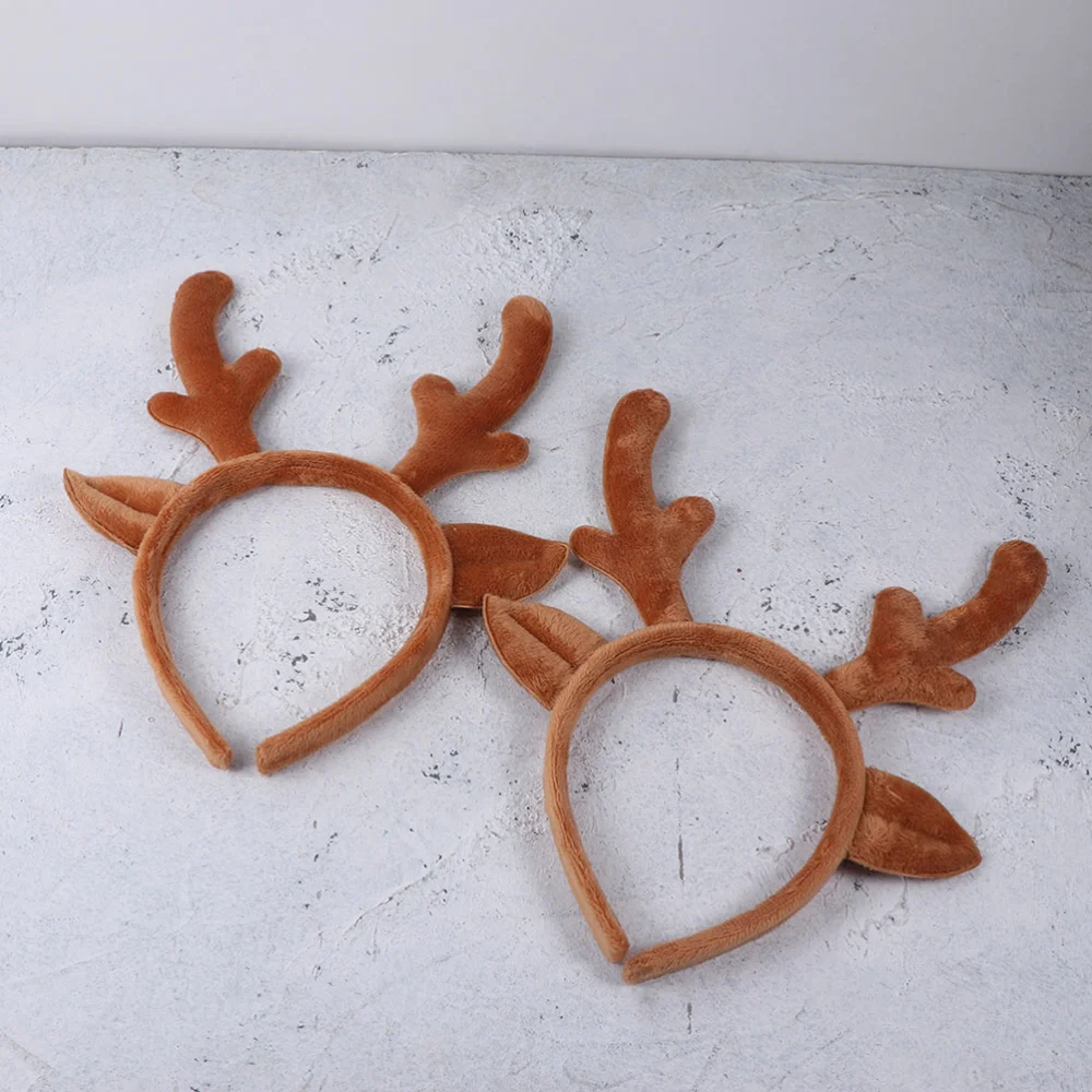 3Pcs Christmas Deer Headband Antlers Headdress Headpiece Headwear Xmas Hair