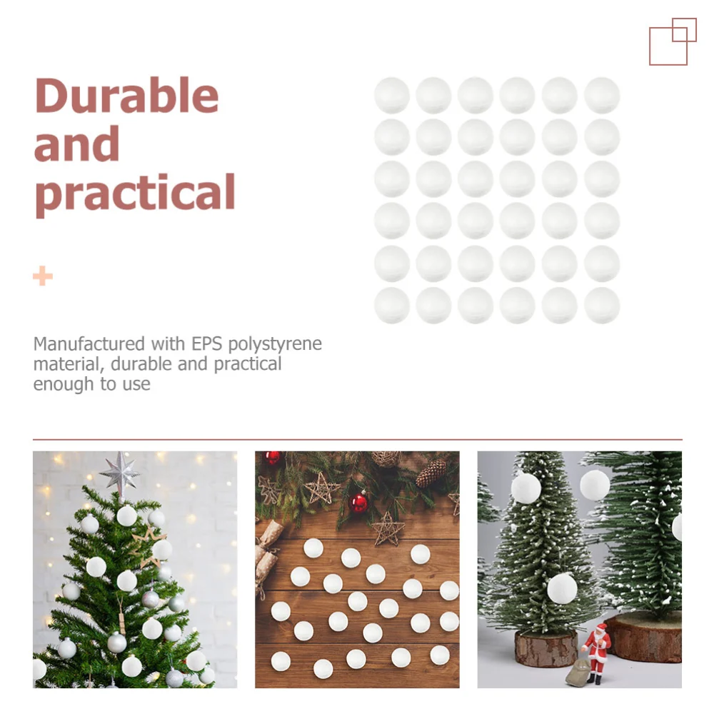 500pcs Polystyrene Balls Wedding Party Craft Balls Polystyrene Craft Christmas Balls