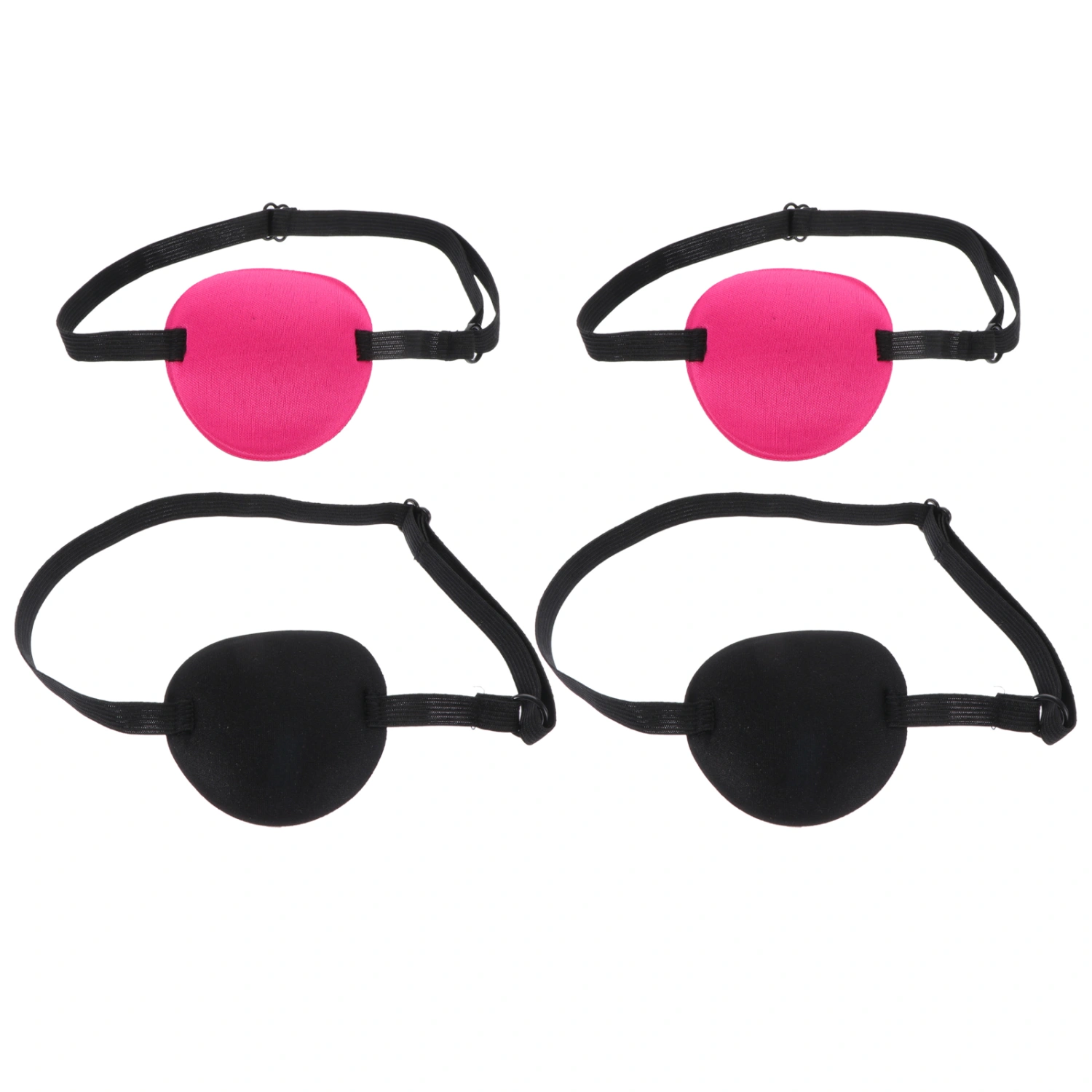 4Pcs Pirate Eye Patch Lazy Eyepatch One Eye Cover for Kids Adults Pirate Cosplay Costume