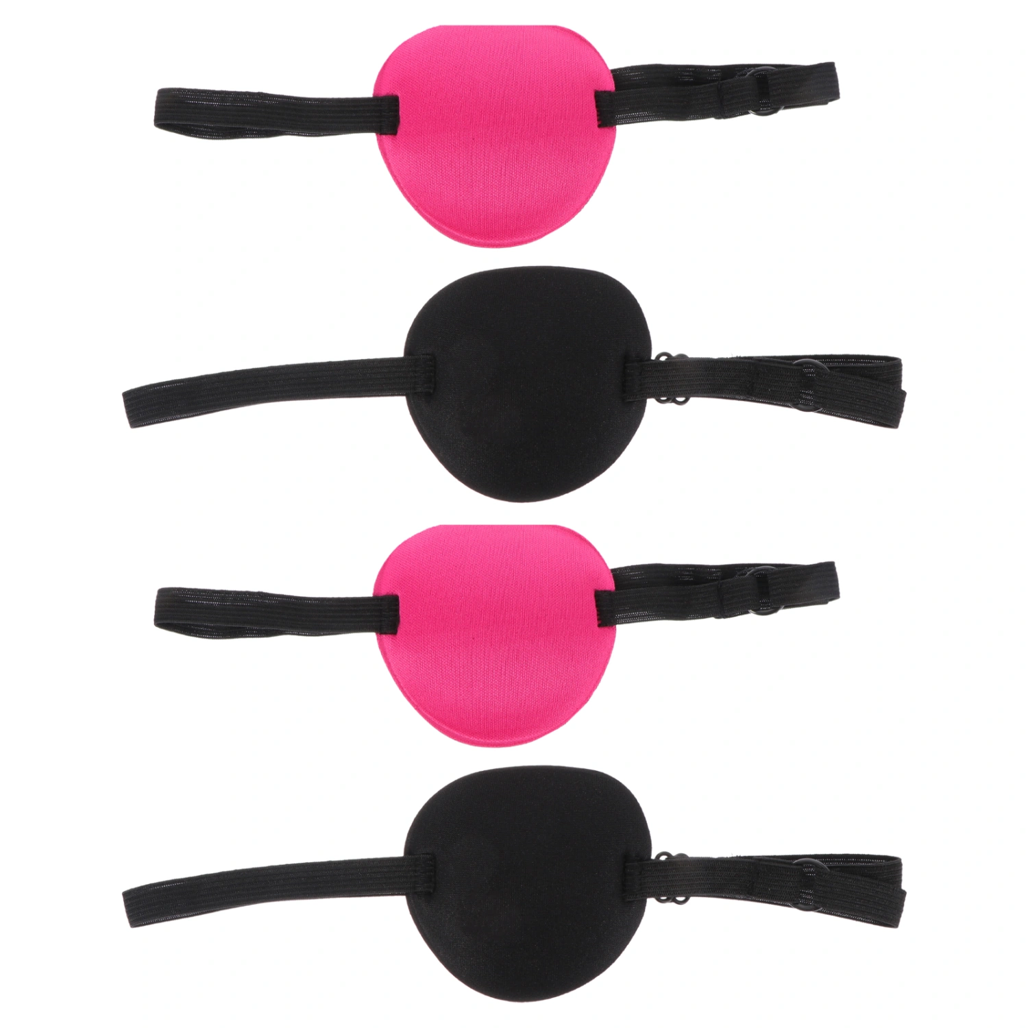 4Pcs Pirate Eye Patch Lazy Eyepatch One Eye Cover for Kids Adults Pirate Cosplay Costume