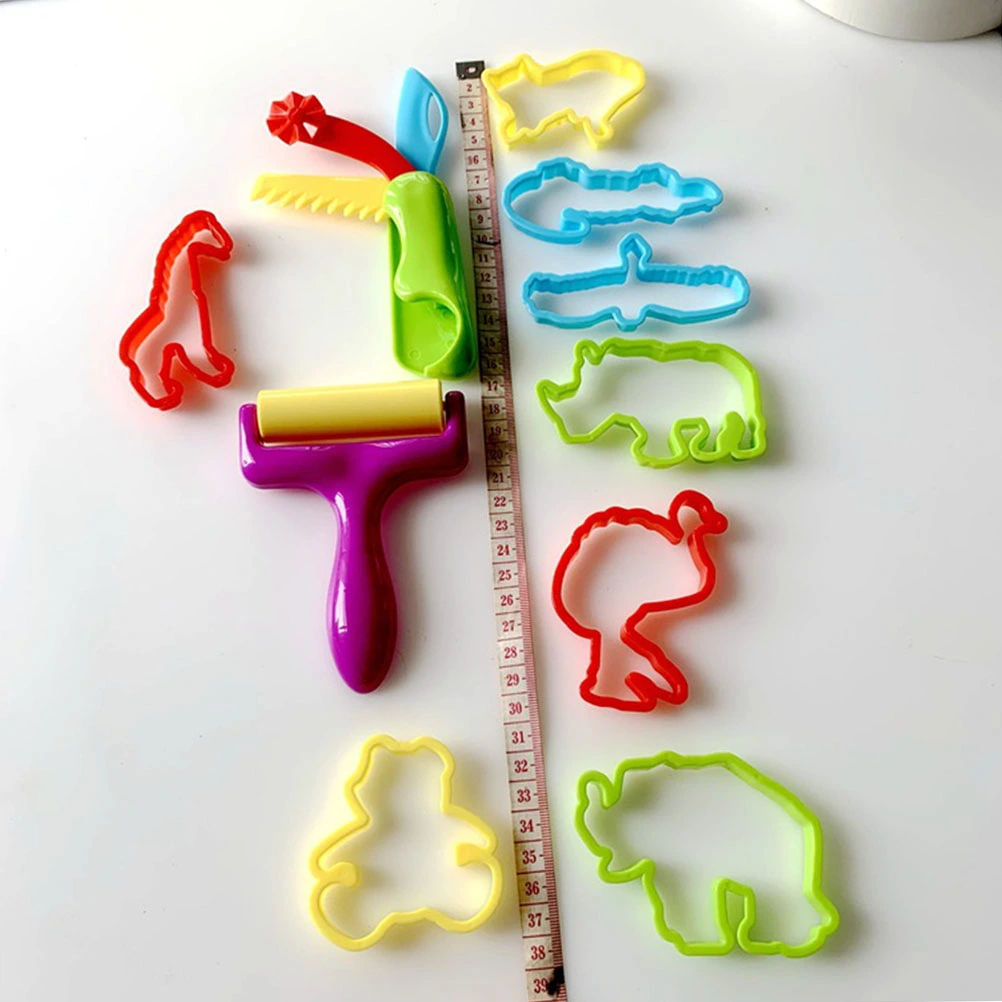 15pcs Kids Light Clay Mold Plasticine Mould Clay Cutting Die Plastic Clay Moulding Tools Choi Clay Mould for Kids Children