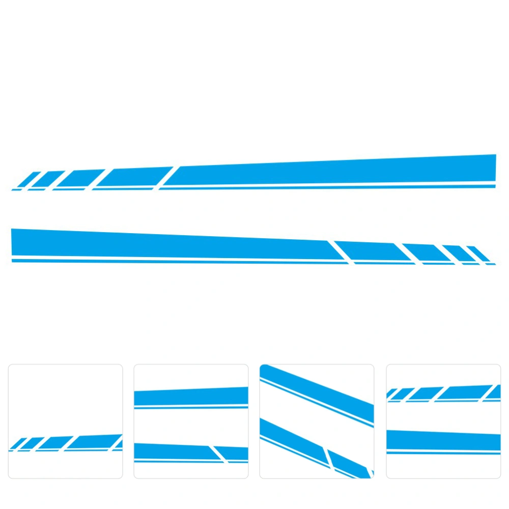 1 Set of Car Decal Sticker Waterproof Decal PET Sticker Stripes Sticker