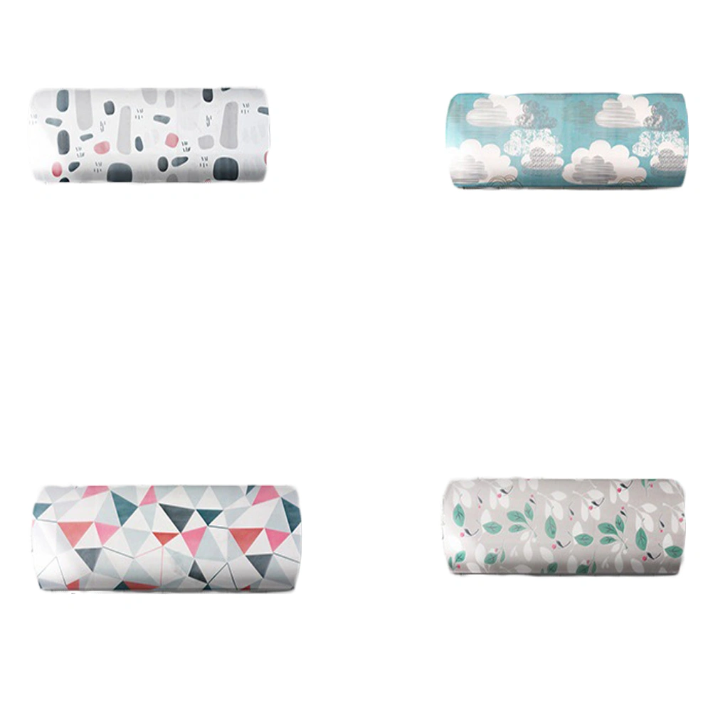 Air Conditioner Dust Cover Printed PEVA Cover Cleaning Protector for Wall Mounted Air Condition(Pattern 4)