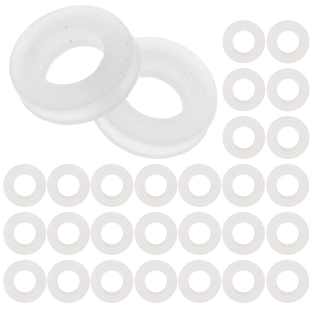 100pcs Ear Clips Accessories Shaped Round Shape Transparent Pain-proof Pads Ear Clip Mats for Man Woman