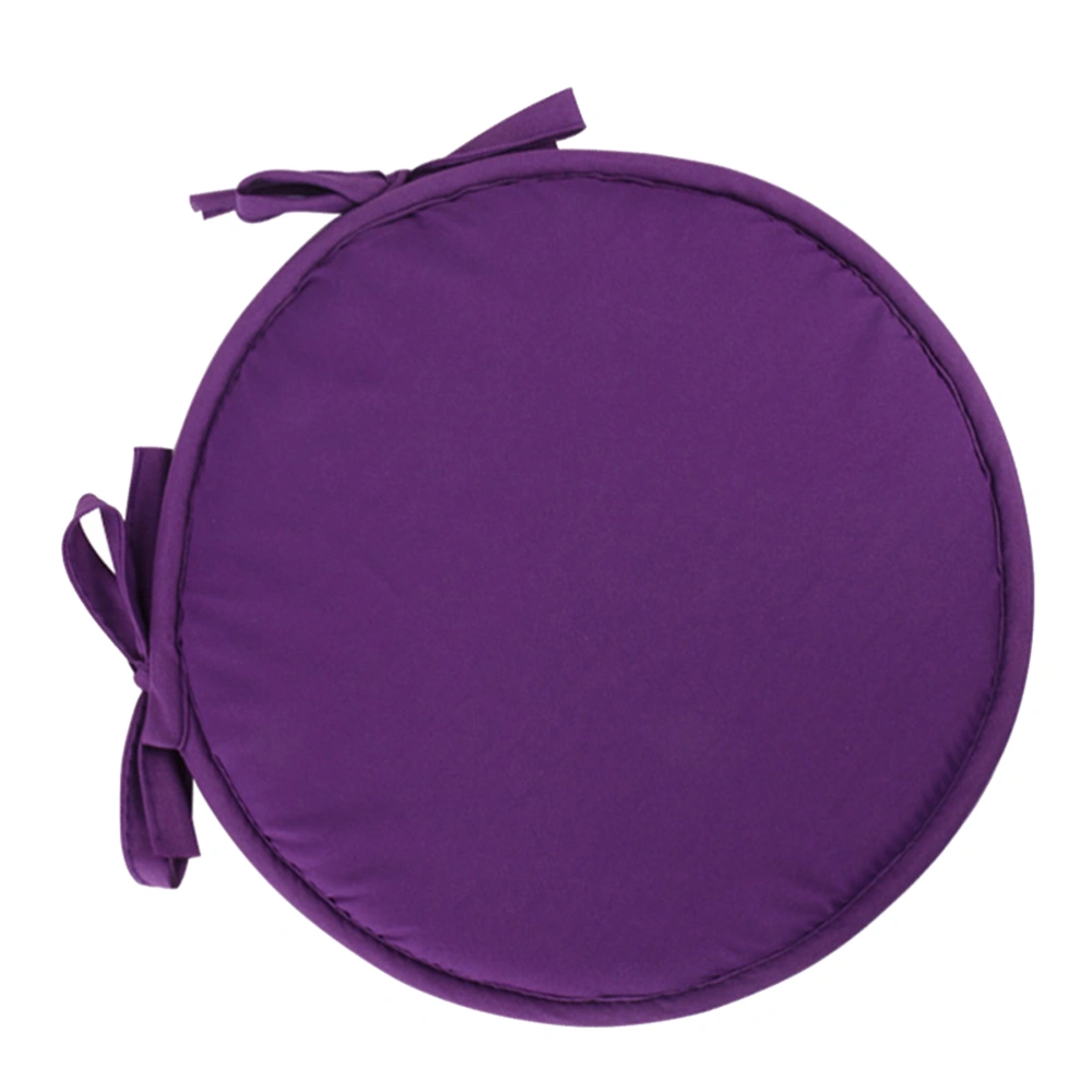 1pc Household Round Shape Seat Cushion Thickened Chairs Cushions Sponge Seat Cushion for Home School Office Restaurant (Purple Round Diameter 38CM)