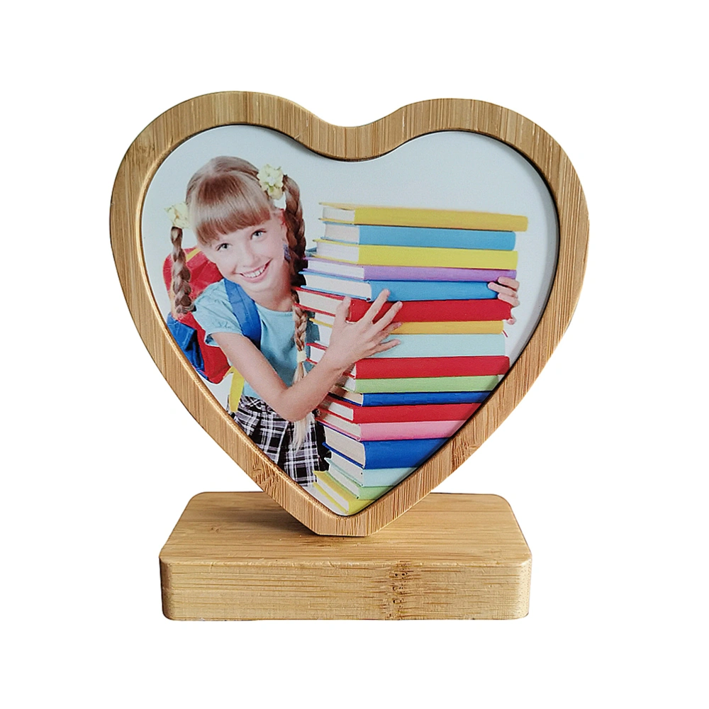 Heart Shape Photo Frame Bamboo Photo Frame Creative Adornment Photo Frame Bamboo Craft