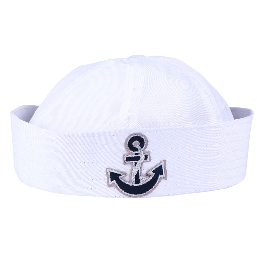 1 Pc 58CM Sailor Hat Party Simple Navy Hat Dress Up Costume Accessory