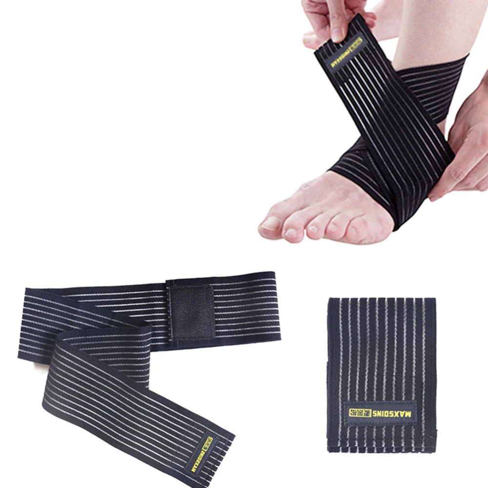 Pressurizable Bandage Sports Ankle Support Fitness Riding Ankle Brace Adjustable Wristguard for Exercise Basketball (Size S)