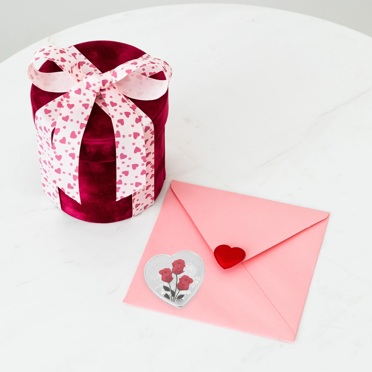 Heart-Shaped Love Coin Valentine's Day Commemorative Coin Collection Art Gift