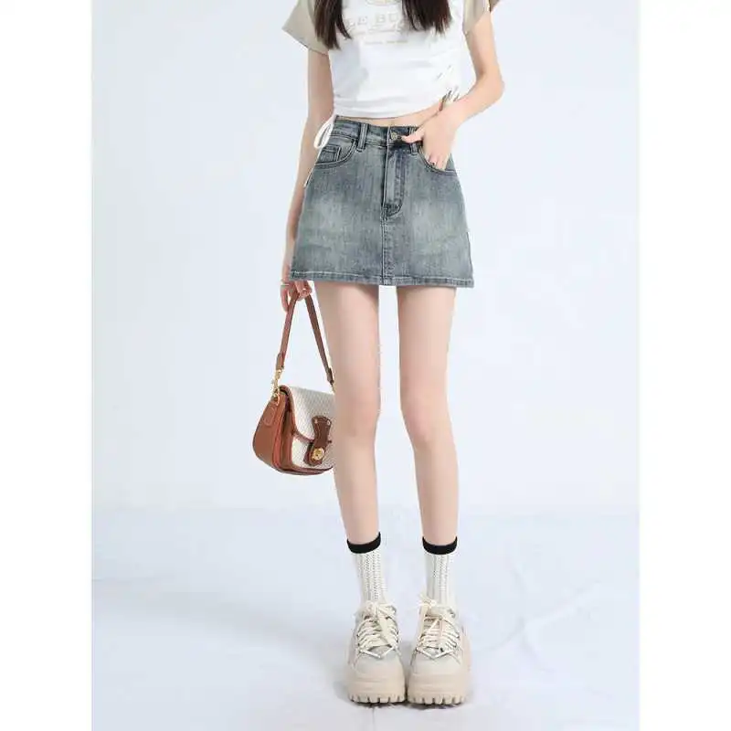 Jeans Womens Blue Mini Jean Skirt