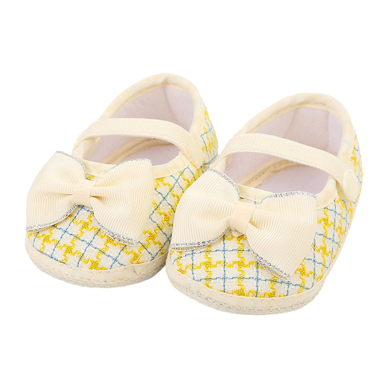 Baby Girl Soft Sole Flats Infant Bow First Walker Crib Shoes for Party