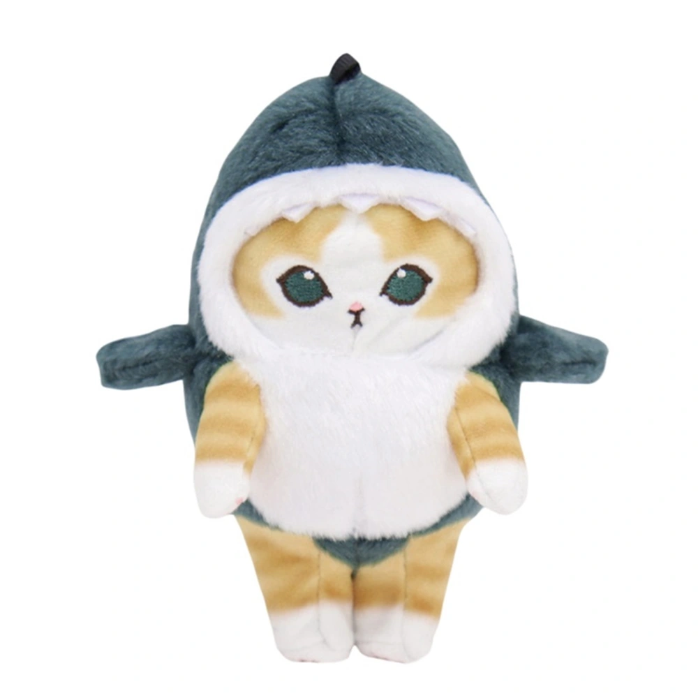 Cartoon Keychain, Funny and Cute Shark Cat Doll Keychain for Backpack