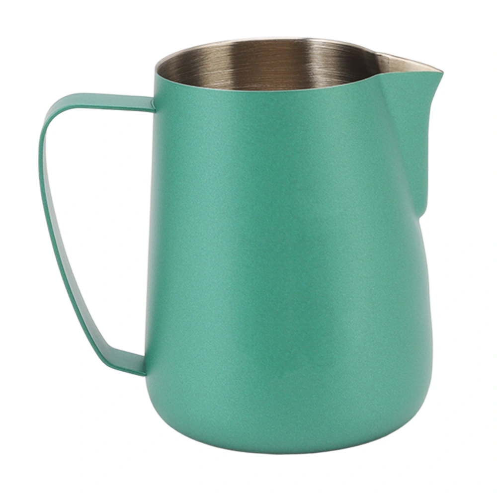 420ml/14oz Stainless Steel Coffee Frother Cup Multipurpose Coffee Milk Frothing Pitcher Cup Green