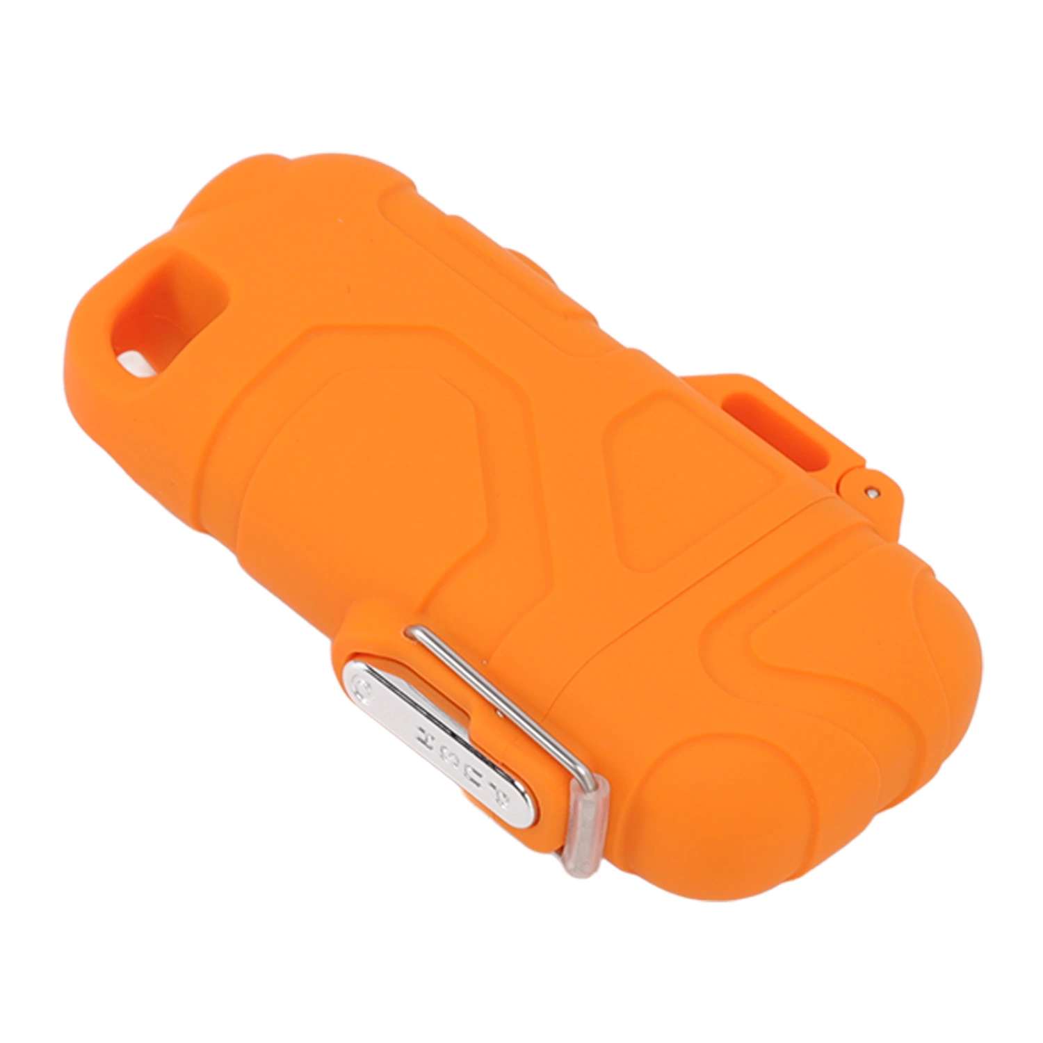 Double Arc Plasma Lighter Windproof Waterproof Flameless USB Electric Lighter with 3 Gear Adjustable Flashlight Orange