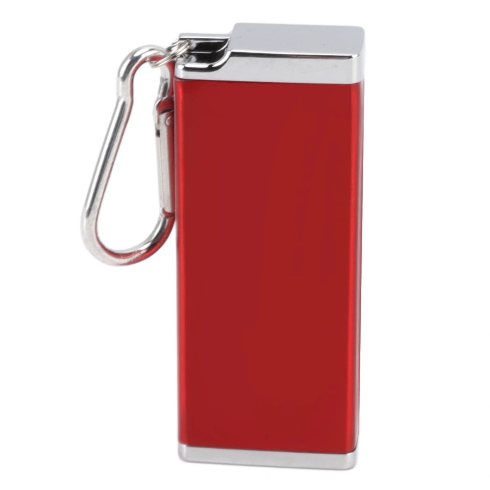 Cigarette Case Aluminum Glossy Square Crush Resistant Portable Cigarette Box Holder for 8 Coarse Cigarettes Daily Red