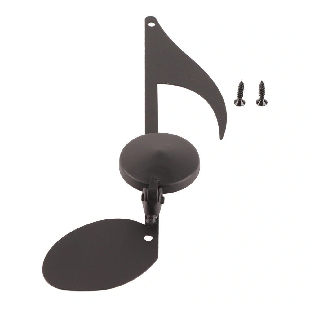 Black Note Wall Lamp Candlestick Wall Mounted Candle Holders Music Note Wall Decors