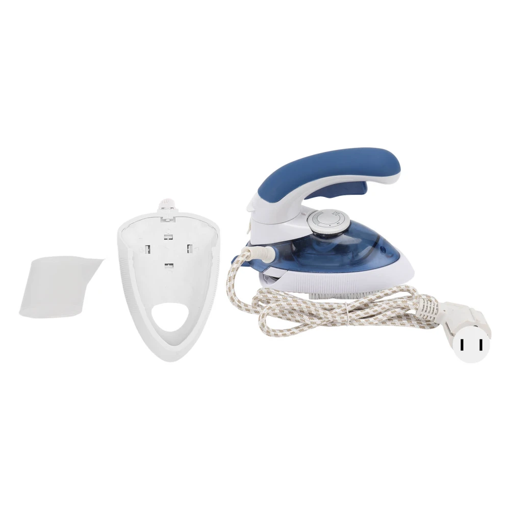 Mini Electric Steam Iron 3 Adjustable Temperature Rotatable Handheld Steam Iron US Plug 110V Blue