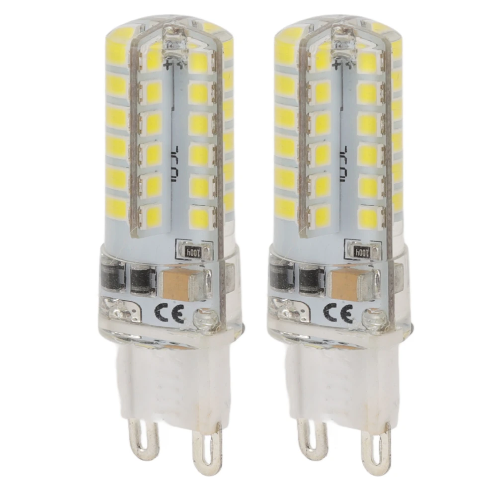 2Pcs Dimmable G9 LED Light Bulb Heat Resistance White Light 6000K Lamp Bulb for Ceiling Lamp 110V