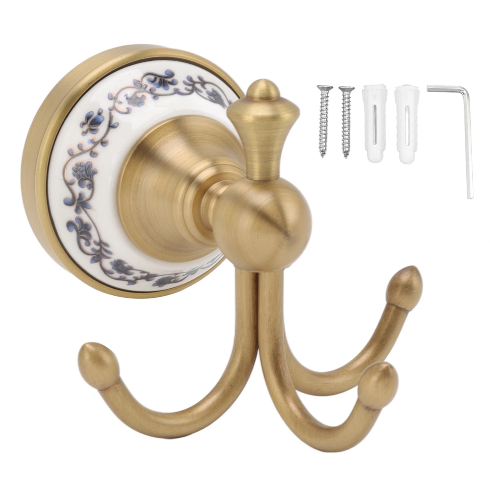 Wall Mounted Bathroom Coat Hook Beautiful Decorative Elegant Clothing Robe Hook for Living Room