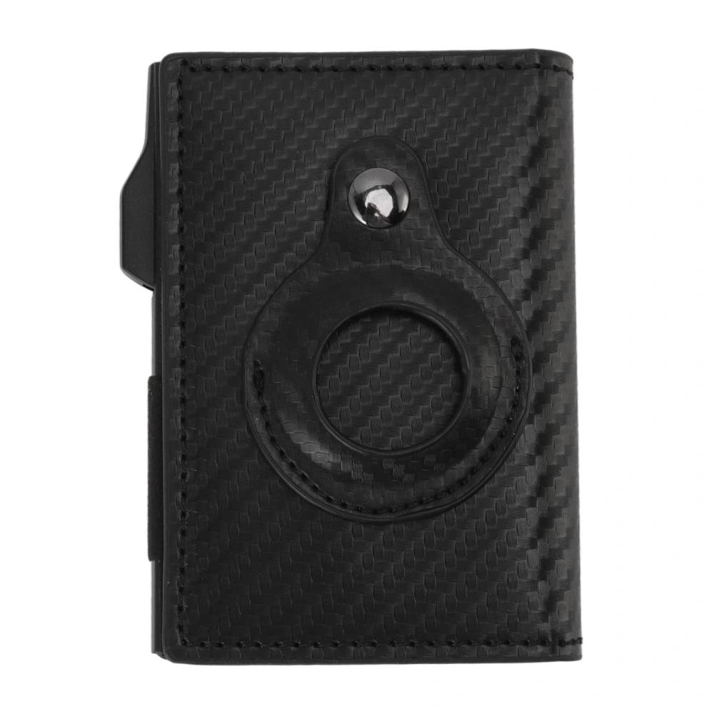 ID Credit Card Holder With RFID Tracking Technology Cards Wallets Pocket Case for Women Men Travel Carbon Fiber Black