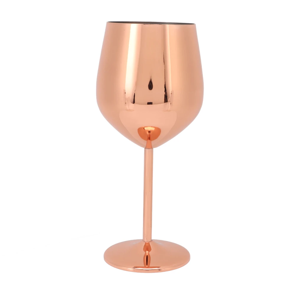 Wine Goblet Stainless Steel Beautiful Elegant Metal Champagne Goblet for Dinners Parties Rose Gold