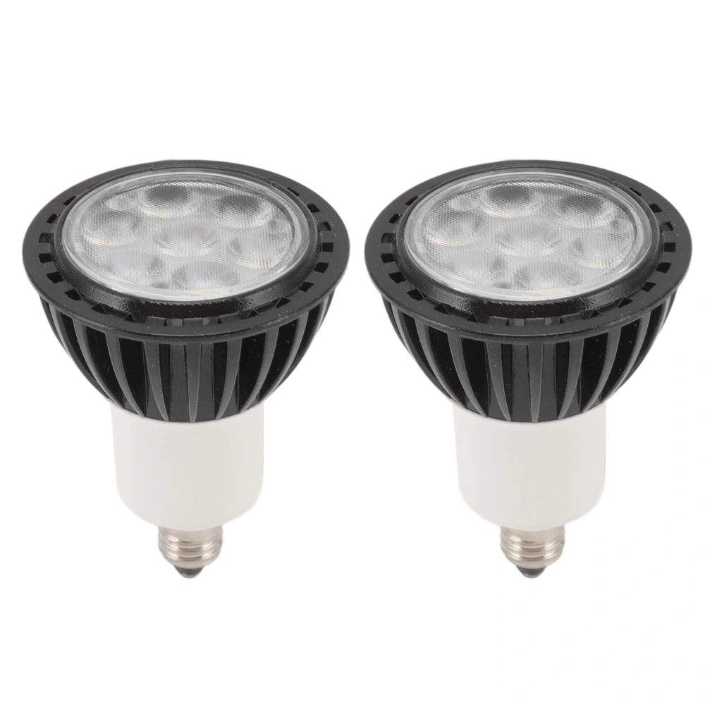 2Pcs 7W E11 LED Light Bulb White Lighting Energy Saving Spotlight Bulb for Lobby Bar Office House 110‑240V