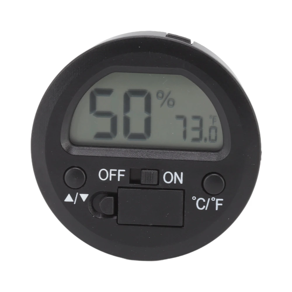 Temperature Humidity Meter Portable Round Embedded Electronic Digital Display Temperature Humidity Gauge