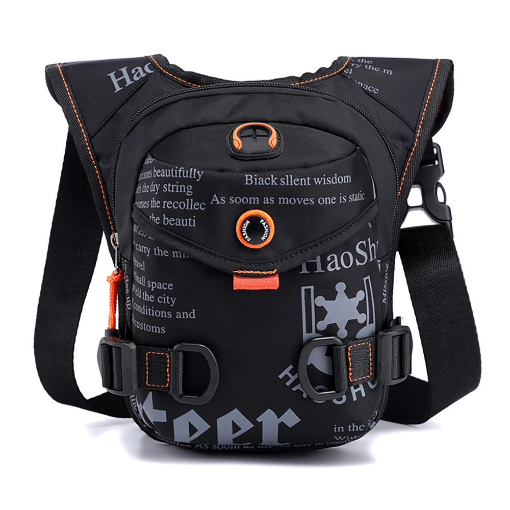 Motorcycle Leg Bag Portable Waterproof Nylon Waist Pack Outdoor Cycling Cross Chest Bag