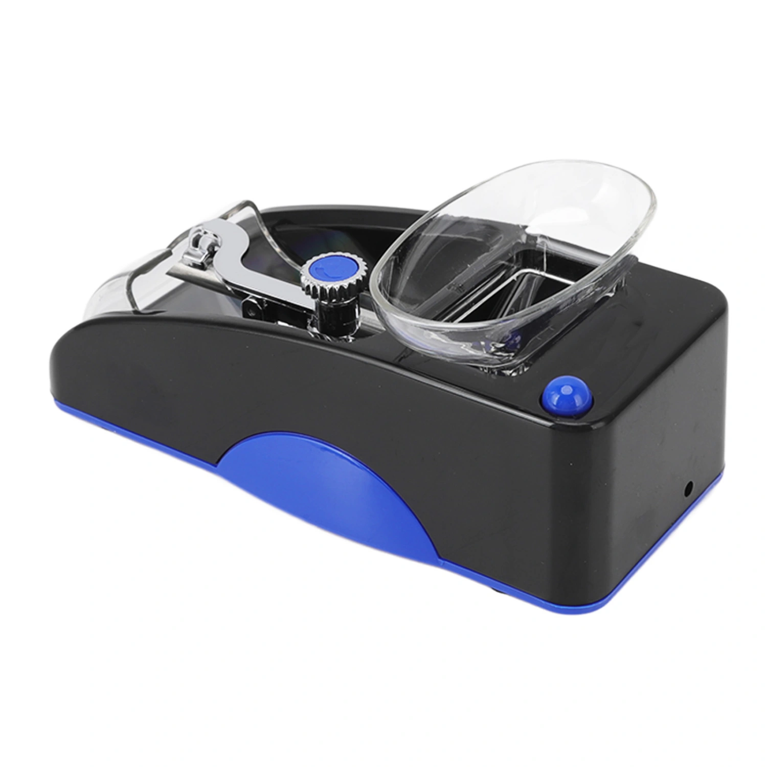 8MM Tobacco Maker Plastic Iron Mini Electric Cigarette Roller for Home EU 100‑240V Blue