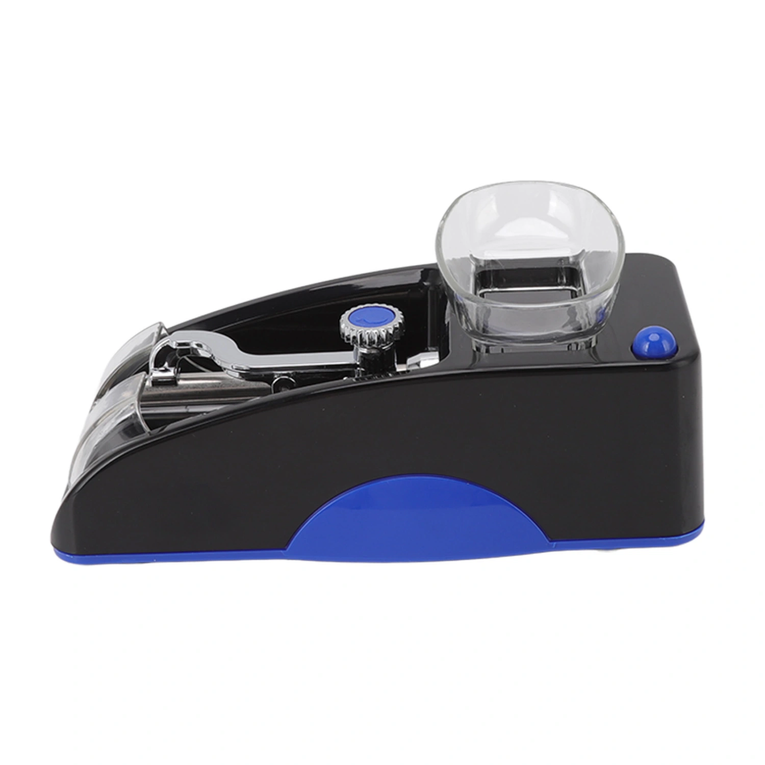 8MM Tobacco Maker Plastic Iron Mini Electric Cigarette Roller for Home EU 100‑240V Blue