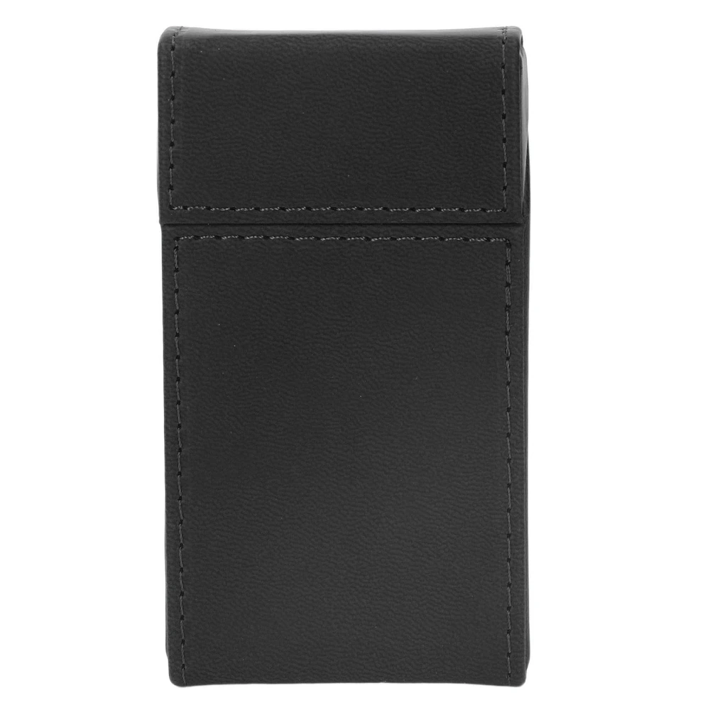 Cigarette Case Box Automatic Flip 20 Pcs Slim Cigars PU Protective Cover Smoking Accessories for Outdoor Travel Black