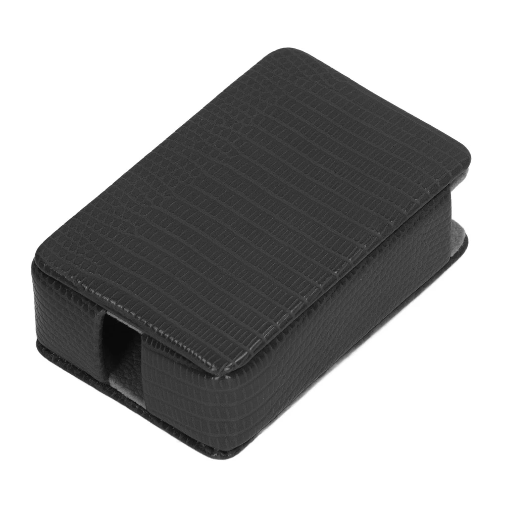 Cigarettes Box Holder Lizard Designed Anti Pressure PU Leather Cigarettes Box Storage Case for 20 Fine Cigarette Pack Black