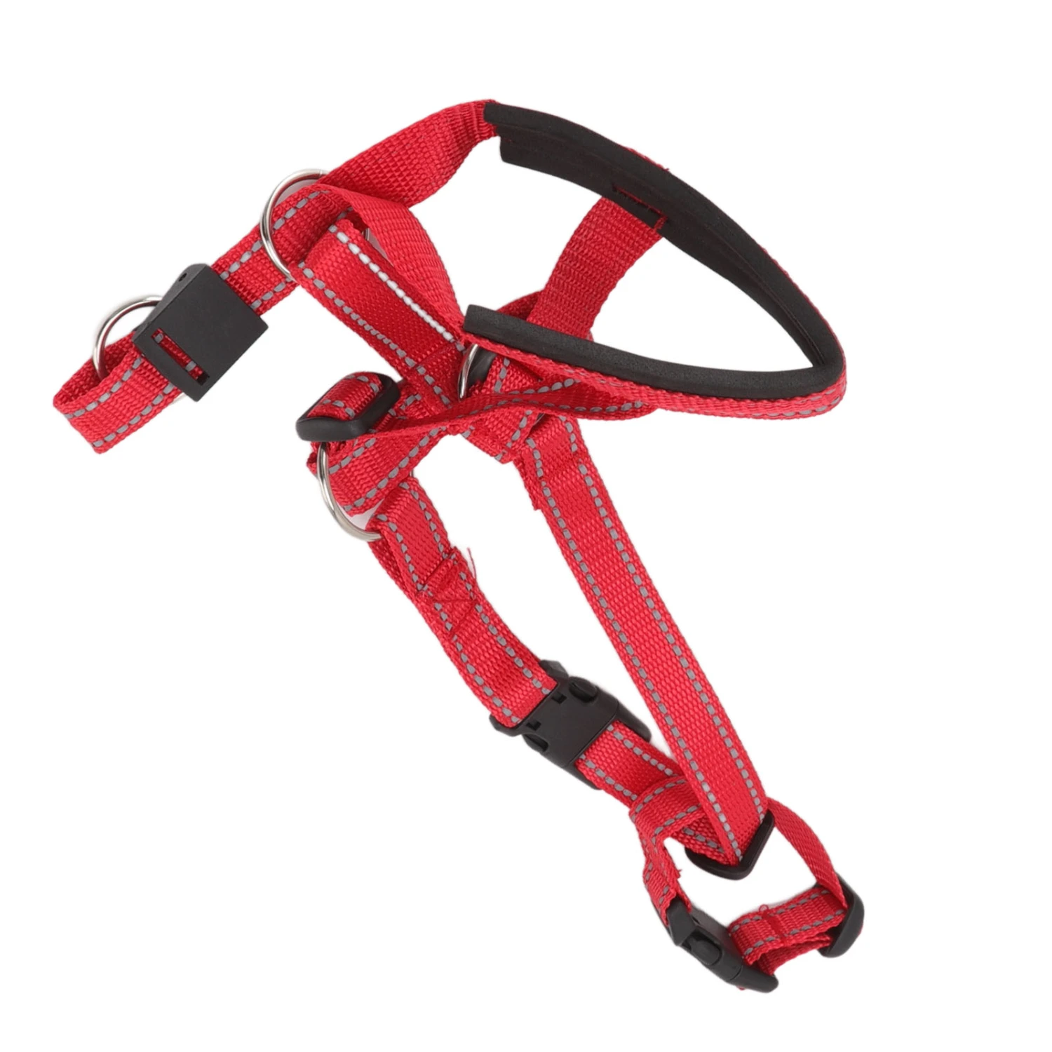 Dog Head Collar Breathable Dog Head Harness Dog Mouth Cover with Adjustable Strap for Outdoor Red XL