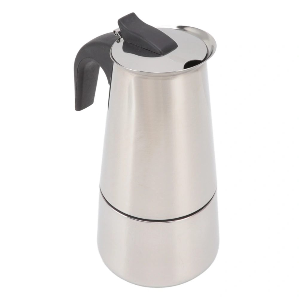 Coffe Maker Food Grade Portable Stainless Steel Moka Pot for Home and Outdoor Camping