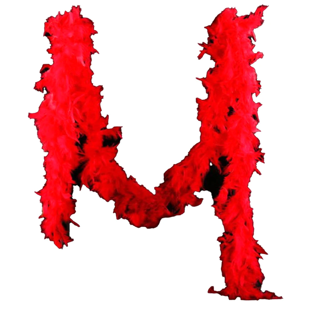 Feather Boa Red 1.8m Chandelle Feather Boa Decor for Dancing Wedding Party Decoration