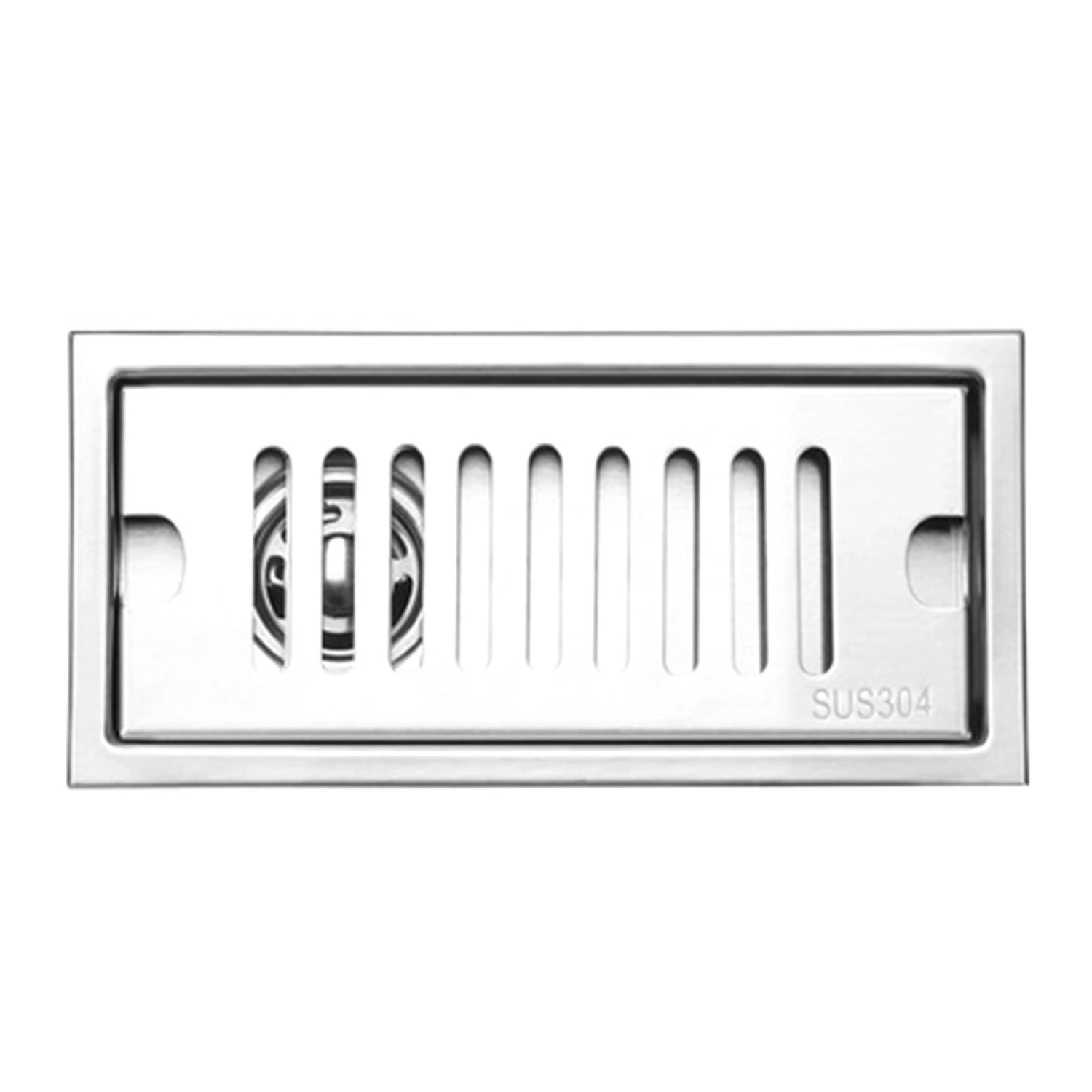 Shower Drain Long Stainless Steel Deodorant Removable Floor Drain for Bathroom Hotel 20cm Side Draining