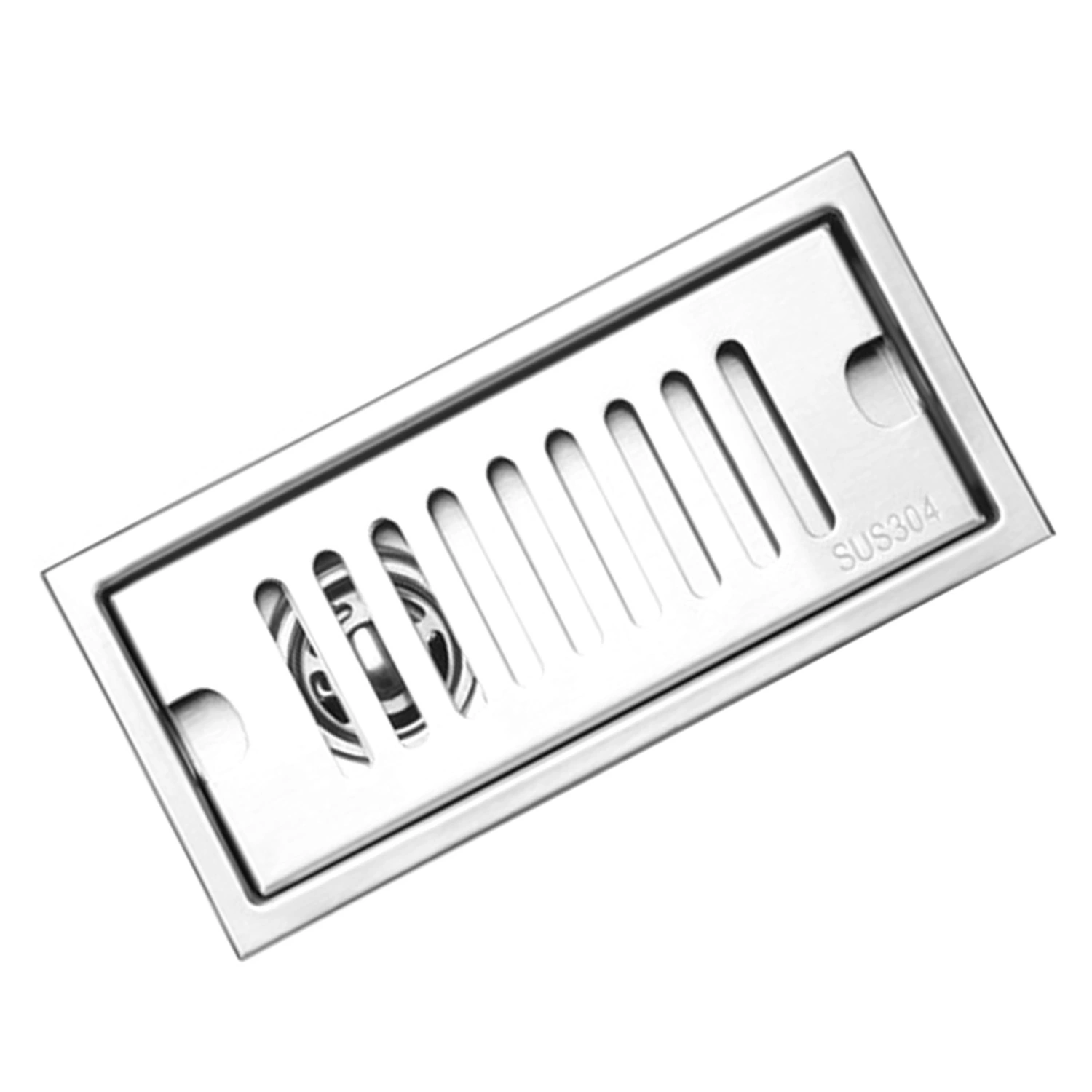 Shower Drain Long Stainless Steel Deodorant Removable Floor Drain for Bathroom Hotel 20cm Side Draining