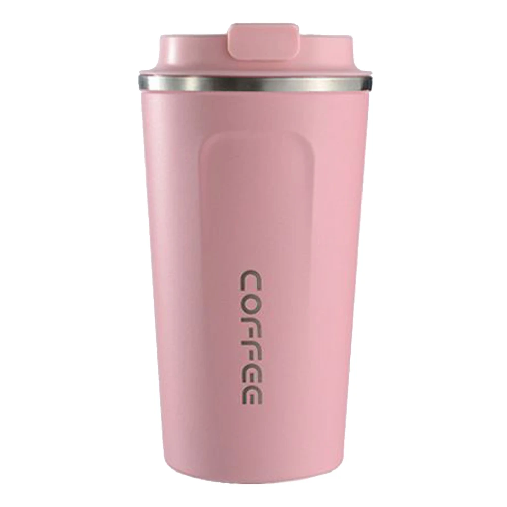 Smart Temperature Display Coffee Cup Portable 304 Stainless Steel Insulation Cup Simple Style Pure Color Generation 2nd Pink 510ml