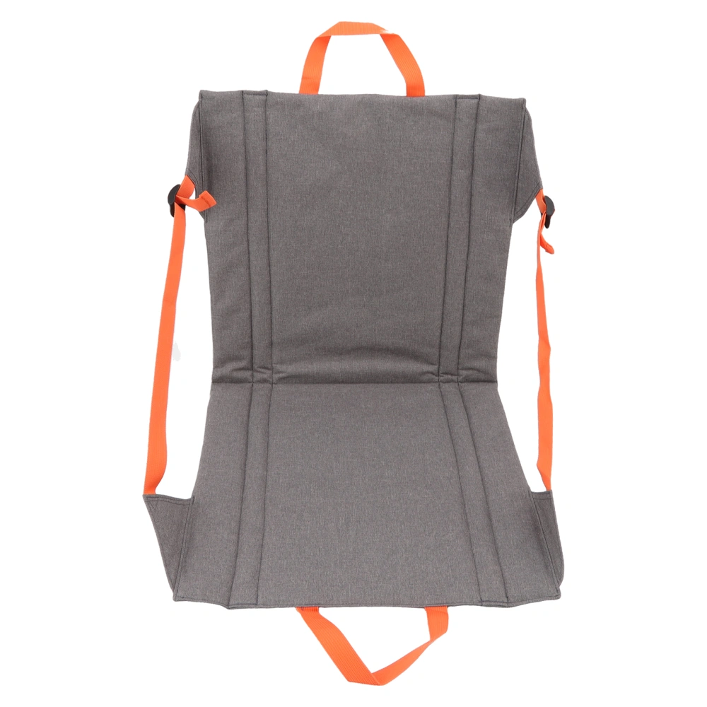 Portable Stadium Chair Adjustable Folding Stadium Chair Cushion with Backrest Back Mesh Bag for Outdoor Camping Park